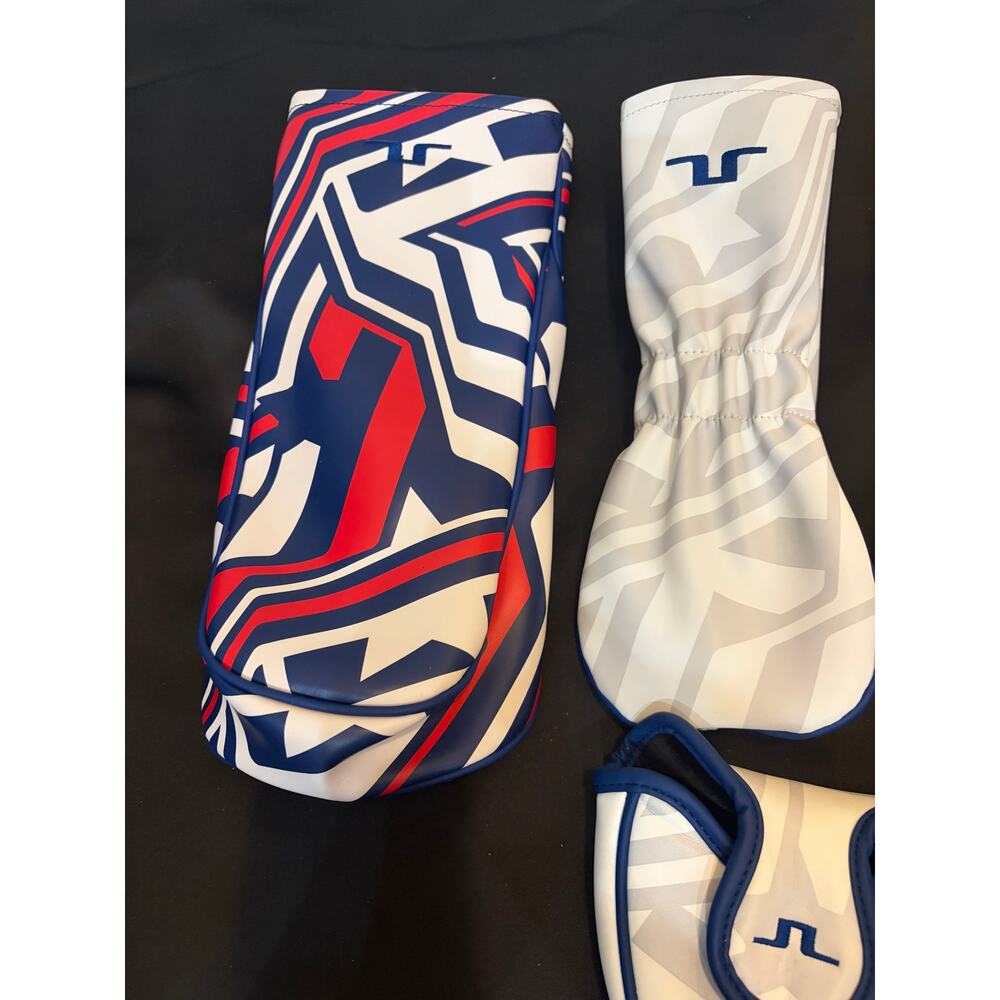J lindeberg USA Red/white /Blue Presidents Cup 4 Head Covers - Picture 9 of 11